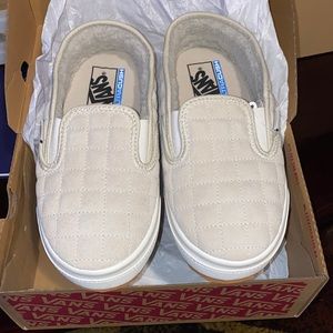 Vans faux fur slip on Sherpa shoes